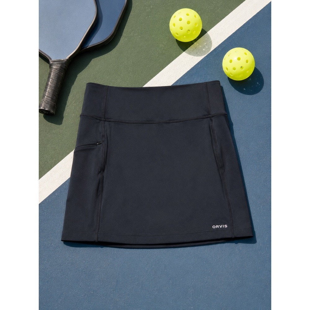 Orvis Women's Black Skort, Pickleball Golf Tennis Activewear Sport, Size Medium